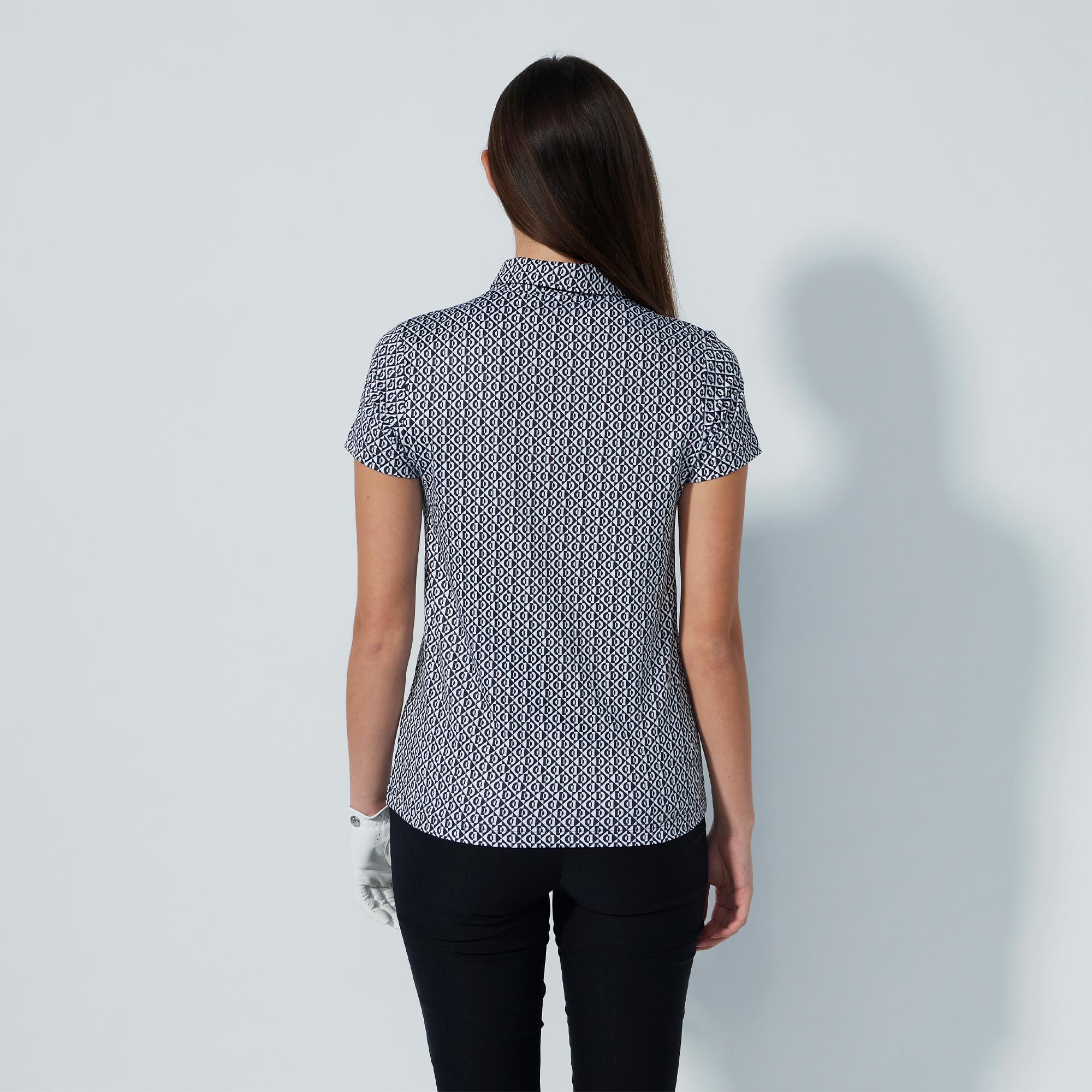 Daily Sports Diamond Ladies Golf Polo Shirt Black
